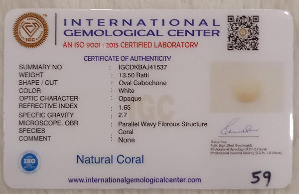 Natural White Coral: The Symbol of Peace and Strength Summary No IGCDKBAJ41537 image 2