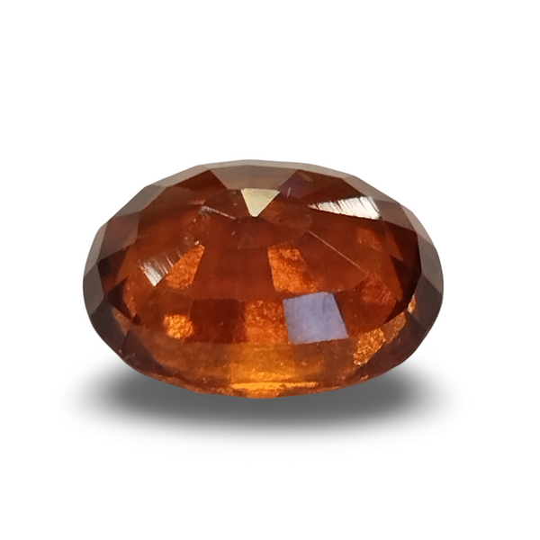 Natural Hessonite Garnet | Oval Mix Cut | Brownish Orange Certificate No.: IGCDKBAJ42784 image 1