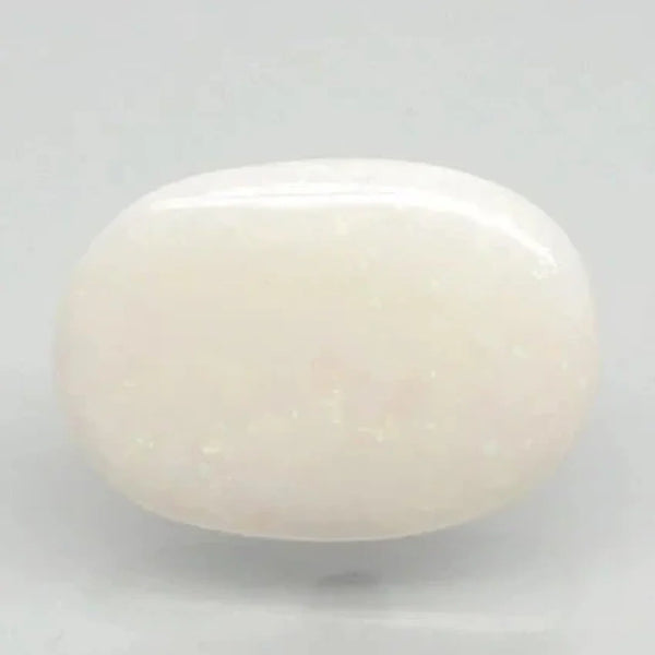 Natural Fire Opal 10.54 ratti oval cabochon loose gemstone, Govt. lab report no. 6810D26545