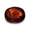 Natural brownish orange Hessonite (Gomed) oval mixed cut loose gemstone, certified IGCDKBAJ42795