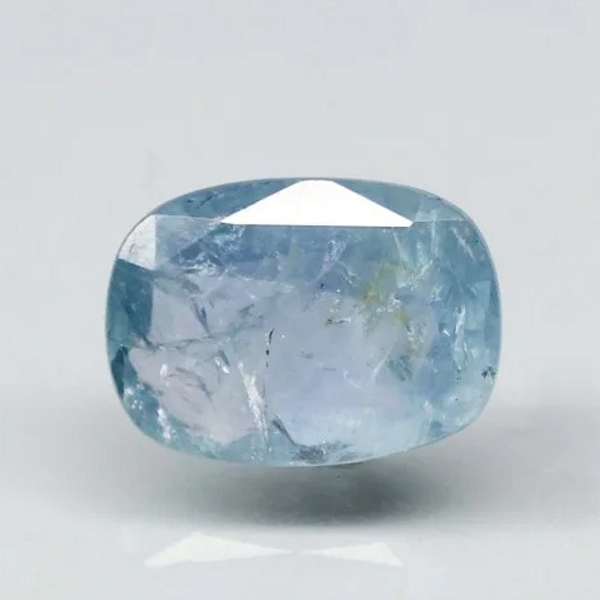 Natural no-heat Blue Sapphire (Neelam) cushion cut loose gemstone, report no. 9053D36836