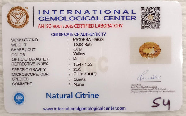 Natural Citrine: The Stone of Abundance and Optimism Summary No IGCDKBAJ45623 image 2