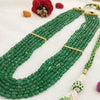 Emerald Beaded Six-Line Necklace: A Masterpiece of Grandeur and Sophistication-NK039 image 4