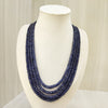 Natural Four Line Blue Sapphire Necklace: Elegance Meets Timeless Beauty image 5