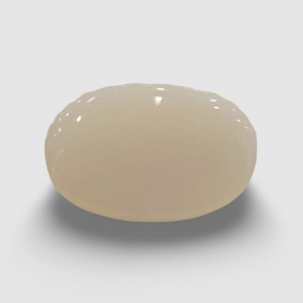 Natural White Opal 4.39 ratti oval cabochon loose gemstone, IGC certified IGCDKBAJ42936