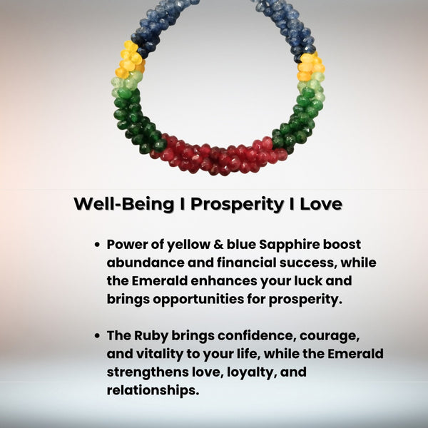 Multicolour Semi Shaded Rainbow Bracelet For Men & Women image 3