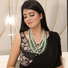 Natural emerald and pearl bead necklace (G.STB03) – Tushar Gems