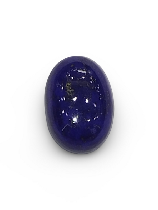 Natural Lapis Lazuli | Oval | Rich Blue with Pyrite Species | Certified Certificate No.: IGCDKBAJ44670 image 0