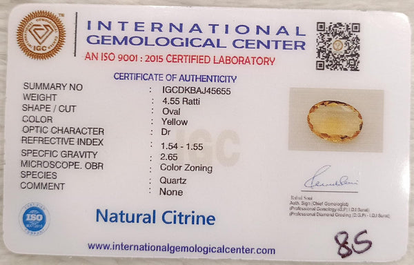 Natural Citrine: The Stone of Abundance and Optimism Summary No IGCDKBAJ45665 image 2