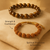 Rudraksha and tiger eye bracelet combo for peace and strength – Tushar Gems