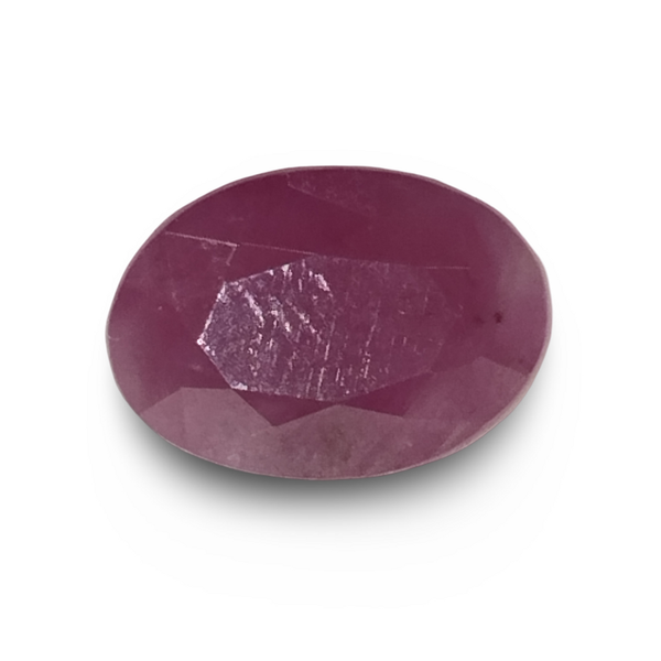 Natural red Ruby (Manik) oval mixed cut loose gemstone, IGC certified IGCDKBAJ41391