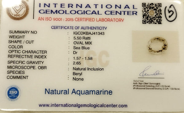 5.50 Natural Aquamarine: The Essence of Serenity image 4