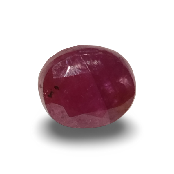 Natural Ruby (Manik) oval cut loose gemstone, IGC certified IGCDKBAJ44820