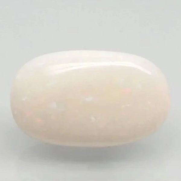 Natural Fire Opal 14.35 ratti oval cabochon loose gemstone, Govt. lab report no. 6810D26544