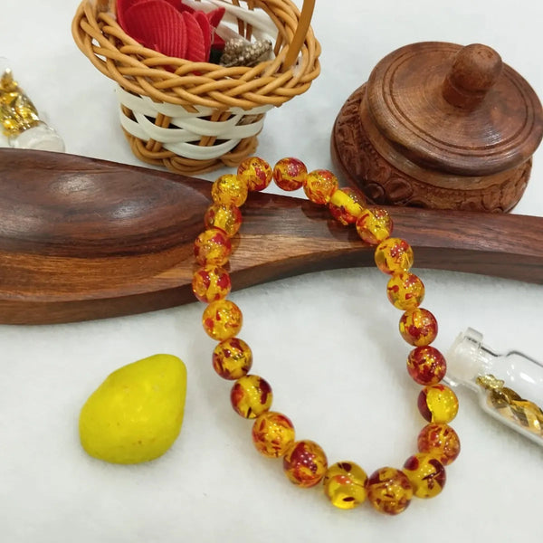 Yellow Premium Citrine Promotes Positivity Emotional Balance Bracelet For Men & Women image 1