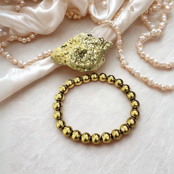 Abundance Combo – Real Peru Pyrite Stone (70-80g) & Golden Pyrite Bracelet Certified – Attracts Wealth, Business Luck & Success – Reiki Healing, Vastu, Gifts for Prosperity & Confidence, Rakhi Gift image 0