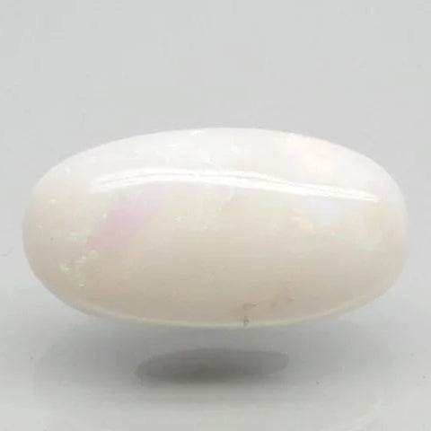 Natural Fire Opal 10.08 ratti oval cabochon loose gemstone, Govt. lab report no. 6810D26552