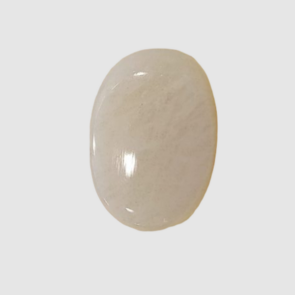 Natural White Opal 8.00Ratti| Oval Cabochone | Certified No. IGCDKBAJ42925 image 1