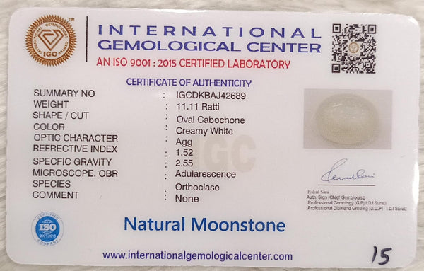 Natural Moonstone: A Gem of Serenity and Enlightenment Summary No IGCDKBAJ42689 image 2