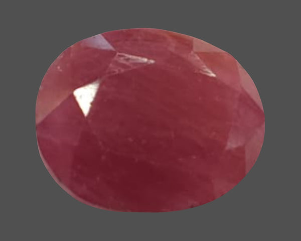 Natural Burma Ruby (Manik) 6.41 Ratti oval mixed cut loose gemstone