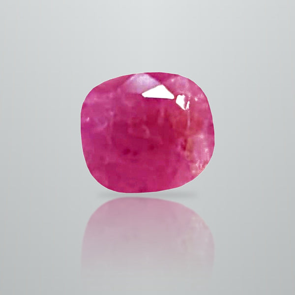 Natural Burma Ruby (Manik) 3.47 Ratti cushion mixed cut loose gemstone