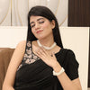 Natural Pearls 3 Line Tumble Shape Necklace: A Dazzling Display of Elegance and Charm 053 image 1