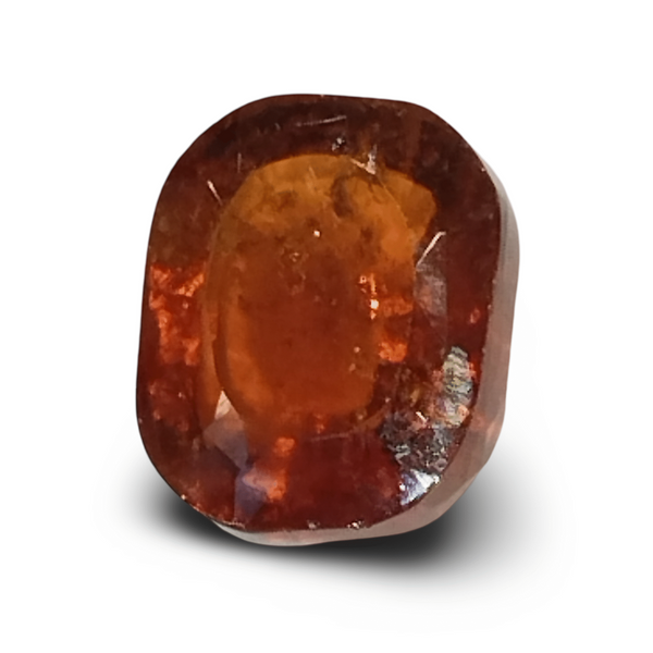 Natural Hessonite (Gomed) | Oval Cut | IGC Certified Certificate No.: IGCDKBAJ48328 image 1