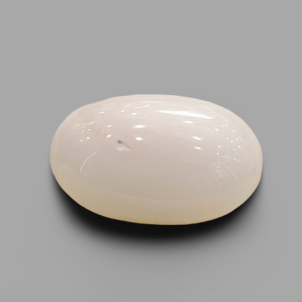 Natural White Coral (Safed Moonga) certified loose gemstone, report no. IGCDKBAJ41514