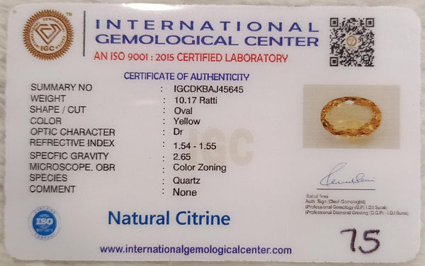 Natural Citrine: The Stone of Abundance and Optimism Summary No IGCDKBAJ45645 image 2