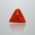 Natural Italian Red Coral (Moonga) triangular cabochon, untreated, certified IGCDKBAJ42409