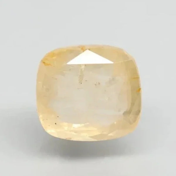 Natural unheated Yellow Sapphire (Pukhraj) cushion mixed cut loose gemstone, report no. 10280D41719