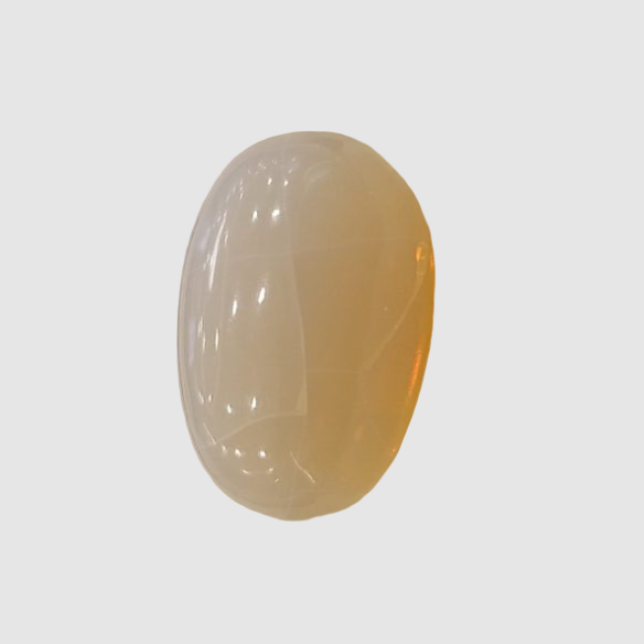 Natural White Opal 10.06Ratti| Oval Cabochone| Certified No. IGCDKBAJ42901 image 1