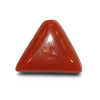 Natural Italian Red Coral | Certified Triangular Cabochon | Untreated Moonga Gemstone IGC (Summary No. IGCDKBAJ42422) image 0