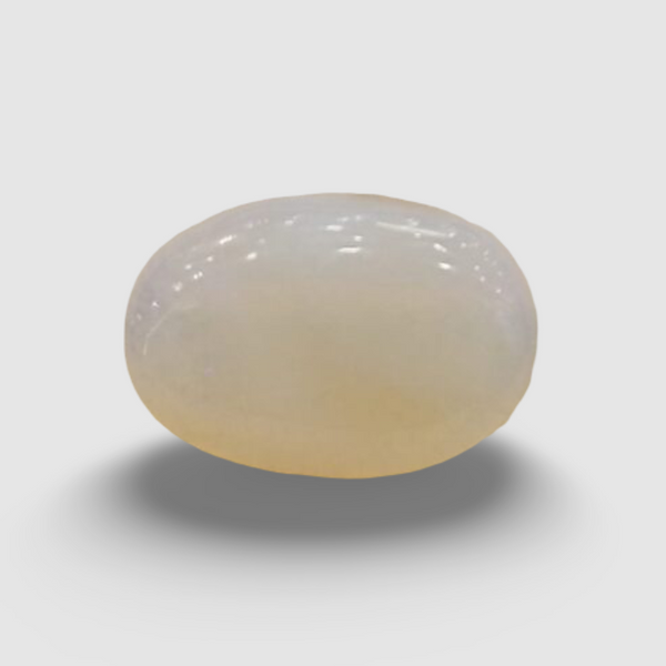 Natural White Opal 4.28 Ratti| Oval Cabochone | Certified No. IGCDKBAJ42935 image 0