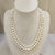 The Natural Pearl Three-Line Oval & Round Shape Necklace: A Masterpiece of Timeless Elegance 047 image 0