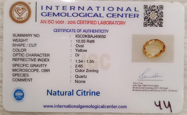 Natural Citrine: The Stone of Abundance and Optimism Summary No IGCDKBAJ45632 image 2