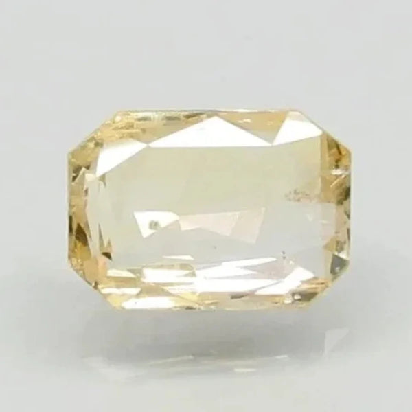 Natural Yellow Sapphire (Pukhraj) octagon mixed cut loose gemstone, report no. 6661D25709