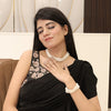 Natural pearl three line tumble necklace (053) – Tushar Gems