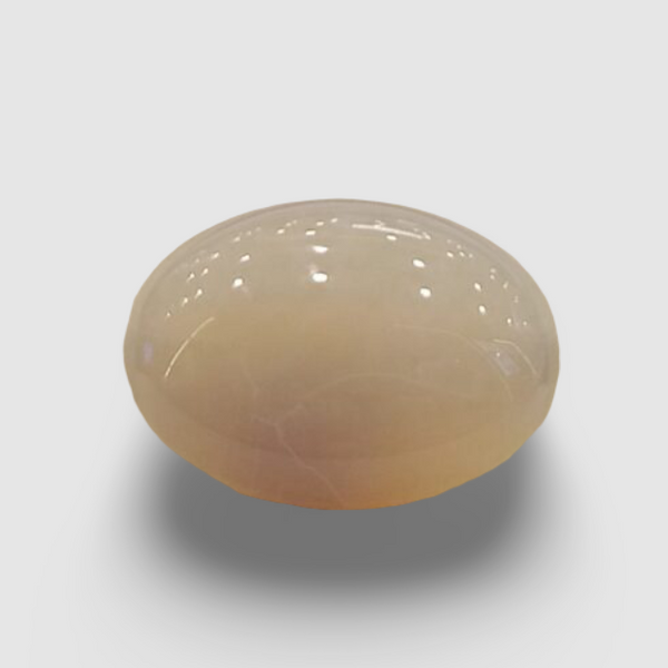 Natural White Opal 6.11 Ratti| Oval Cabochone | Certified No. IGCDKBAJ42965 image 0