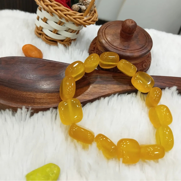 Yellow Premium Onyx Bracelet Boots Physical Energy Bracelet For Men & Women image 2