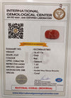 Natural Red Coral | Certified | Oval Cut Gemstone Summary No. IGCDKBAJ57885 image 2