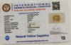 Natural Yellow Sapphire | CushionCut | IGC Certified No.: IGCDKBAJ45760 image 2