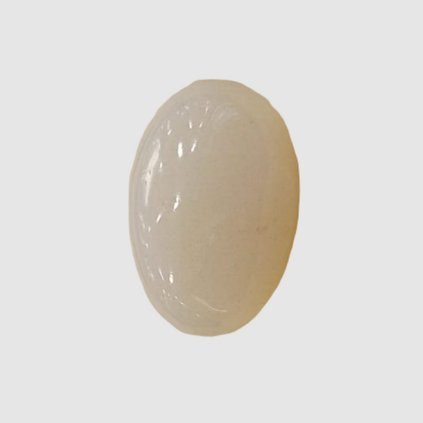 Natural White Opal 6.06Ratti| Oval Cabochone | Certified No. IGCDKBAJ42980 image 1