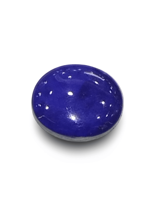 Natural Lapis Lazuli | Oval Cabochon | Deep Royal Blue with Metallic Pyrite | CertifiedCertificate No.: IGCDKBAJ42492 image 1