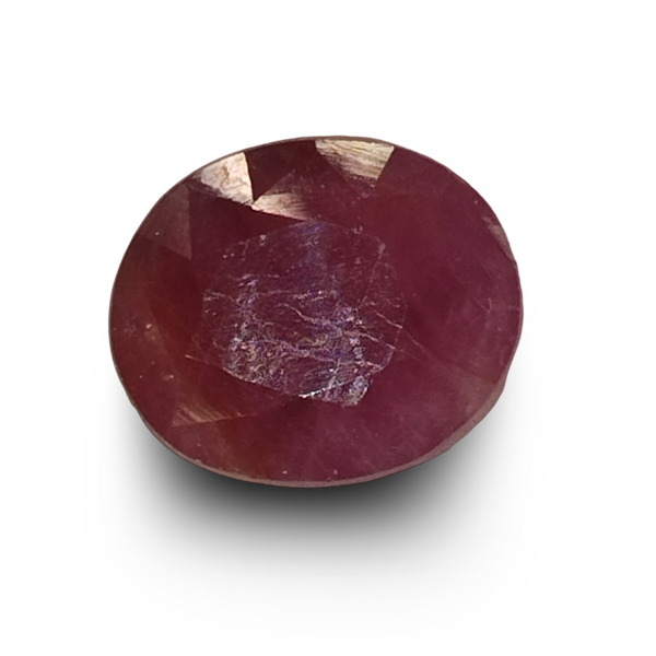 Natural Ruby (Manik) oval mixed cut loose gemstone, IGC certified IGCDKBAJ41387