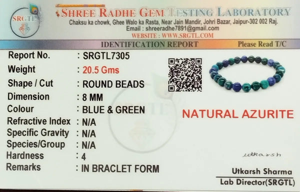 Purpul Premium azuritePositive Bracelet for Men & women image 1
