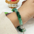 Green semi-shaded emerald bead bracelet – Tushar Gems