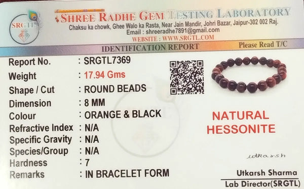 Multicolor Premium HessoniteBracelet for Men & women image 4