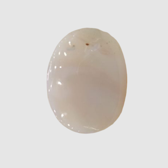 Natural White Opal 7.50 Ratti| Oval Cabochone | Certified No. IGCDKBAJ43033 image 1