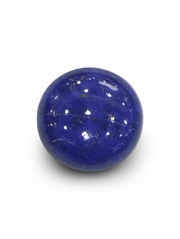 Natural Lapis Lazuli | Oval Cabochon | Royal Blue with Pyrite | IGC CertifiedCertificate No.: IGCDKBAJ42482 image 0